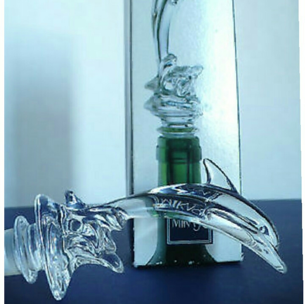 Mikasa Crystal dolphin wine stopper